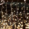 SALCAR 6m x 1m Eisregen LED Lichtervorhang Außen Innen, 300er LED Bild 5