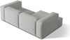 Micadoni Ecksofa Nuria 3-Sitzer Links Boucle Silber Bild 4