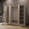 Beautysofa Kleiderschrank Gava moderne Schlichtheit und funktionale Eleganz (Schrank mit flexibel konfigurierbar, TIP-ON Öffnungssystem) Breiten zur Auswahl: 100 cm, 150 cm oder 200 cm Bild 3