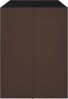 vidaXL Bartisch mit Glasplatte Braun 145x80x110 cm Poly Rattan 362596 Bild 4