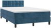 vidaXL Boxspringbett mit Matratze Dunkelblau 120x190 cm Samt 3269865 Bild 2