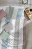 Primera Mako-Satin Bettwäsche 155x220 Streifen grau taupe blau rost 243222-82 Bild 2
