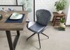 Stuhl Echtleder 61x52x86 blau IRON LABEL #512 Bild 2