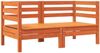 vidaXL Garten-Ecksofa mit Kissen 2 Stk. Wachsbraun Massivholz Kiefer 838154 Bild 4