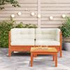 vidaXL Garten-Ecksofa mit Kissen 2 Stk. Wachsbraun Massivholz Kiefer 838154 Bild 3