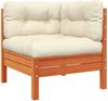 vidaXL Garten-Ecksofa mit Kissen 2 Stk. Wachsbraun Massivholz Kiefer 838154 Bild 5