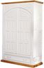 weißer Kleiderschrank, Dielenschrank, Landhausschrank, MEXICO, weiss lackiert, Shabby Chic Bild 4