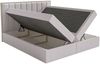 Selsey 'Togents' Boxspringbett 140x200 mit Stauraum und Topper, hydrophobe Chenille, grau Bild 4