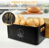 SURFOU Aufbewahrungsbox Kartoffel Aufbewahrungsbox Vorratsdose 3er Set Küche Aufbewahrung (mit Bambusdeckel), für Kartoffeln Zwiebeln & Knoblauch Hält Länger Frisch Bild 3