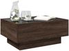 vidaXL LED-Couchtisch Braun Eichen-Optik 70x50x30 cm Holzwerkstoff 847517 Bild 5