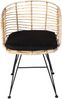 Esszimmerstuhl Rattanstuhl Farbe natur inkl. Sitzkissen NAIROBI 80553334 Bild 3