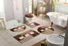 OTTO home Badematte Ada, Badvorleger, Badezimmer Teppich, Höhe 21 mm, rutschhemmend beschichtet, schnell trocknend, strapazierfähig, fußbodenheizungsgeeignet, Polyester, rund, Badteppich, Badematten auch als 3 teiliges Set erhältlich Bild 3