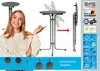 MFG Stehtisch klappbar mit wetterfester Melamin-Platte, MDF/Stahlrohr anthrazit, 110 x 70 cm Bild 4