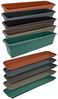 Heimwerkercenter Balkonkasten MePla Untersetzer Balcony Standard L 38cm, B 15,8cm, Grün, Kunstoff Bild 2