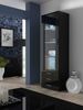 99rooms Saho Glasvitrine 192 cm Schwarz Bild 2