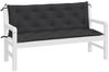 vidaXL Gartenbank-Auflagen 2 Stk. Schwarz 150x50x7 cm Oxford-Gewebe 361704 Bild 4