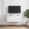 vidaXL Wandmontierter TV-Schrank Weiß 59,5 x 31 x 30 cm Holzwerkstoff 898705 Bild 4