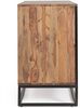 Sideboard aus Sheesham-Holz, modern massiv, Natur, 3 Türen, Gestell schwarz, von Bizzotto Bild 2