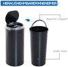 HOMCOM Mülleimer 42L, elektrisch, automatisch, mit Deckel, rostfrei, für Bad, Büro, Küche, Esszimmer, Stahl, Schwarz Bild 4