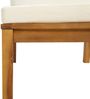 vidaXL 10-tlg. Garten-Lounge-Set mit Creme Kissen Massivholz Akazie 3086941 Bild 5