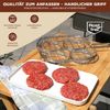 Burger-Grillhalter für 4 Burger Patties // Edelstahl // ca. 57 x 26 cm // Burgergriller Grillkorb Bild 5