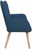 vidaXL 2-Sitzer Sofa Blau 115 x 61 x 87 cm Stoff 42028899 Bild 5