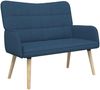 vidaXL 2-Sitzer Sofa Blau 115 x 61 x 87 cm Stoff 42028899 Bild 2