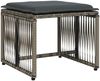 vidaXL 7-tlg. Garten-Essgruppe mit Kissen Grau Poly Rattan 369011 Bild 4