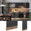Geschirrspülblende Fame-Line Anthrazit-Gold 45 cm ohne Arbeitsplatte Vicco Bild 3