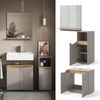 Badmöbel-Set Marelle Greige 3 Teile, mit Midischrank Vicco Bild 2