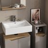 Badmöbel-Set Marelle Greige 3 Teile, mit Midischrank Vicco Bild 5