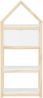 Bücherregal >Valdemar< in Weiß, Teilweise Massivholz - 60x139x30cm (BxHxT) Bild 4