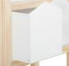 Bücherregal >Valdemar< in Weiß, Teilweise Massivholz - 60x139x30cm (BxHxT) Bild 5