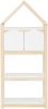 Bücherregal >Valdemar< in Weiß, Teilweise Massivholz - 60x139x30cm (BxHxT) Bild 2