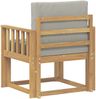 vidaXL 2 Stück Outdoor-Sofagarnitur Polyester Weiß und Hellgrau 3438970 Bild 5