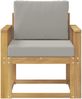 vidaXL 2 Stück Outdoor-Sofagarnitur Polyester Weiß und Hellgrau 3438970 Bild 3