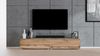 AX LIVING TV Schrank Designer Lowboard Eiche Wotan Loriano 2x100 cm Bild 4