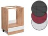 Vicco Küchenschrank Küchenzeile R-Line, Weiß Hochglanz, Herdumbauschrank 60 cm, ohne AP Bild 3