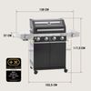RÖSLE BBQ Gasgrill Videro G4-S Vario+ Schwarz mit Schutzhaube XL Bild 3