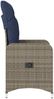 vidaXL Gartenstühle Verstellbar 2 Stk. mit Kissen Grau Poly Rattan 365689 Bild 5