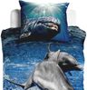 ESPiCO Sleep and Dream Bettwäsche Delphin 3D Digitaldruck blau Baumwolle 135 x 200 + 80 x 80 cm Bild 2
