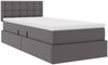 vidaXL Aufbewahrungsbett mit Matratze Grau 90 x 200 cm Kunstleder 3370379 Bild 5