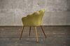 KAWOLA Stuhl CARLA Esszimmerstuhl Velvet grün Fuß gold 79 x 58 x 65 cm Bild 5