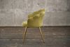 KAWOLA Stuhl CARLA Esszimmerstuhl Velvet grün Fuß gold 79 x 58 x 65 cm Bild 4