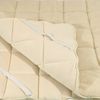 Meivita, Topper bauschiges Lammflor Unterbett mit 4 Eckgummis, 3 cm hoch, Merino Schafschurwollvlies, Matratzenauflage Hergestellt in Deutschland Bild 2