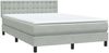 vidaXL Boxspringbett mit Matratze & LED Hellgrau 160x210 cm Samt 3317271 Bild 5