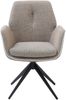 Armlehnstuhl >Enja< (2er Set) drehbar, taupe, schwarz - 64x92x65 (BxHxT) Bild 3