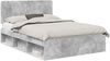 vidaXL Bettrahmen Beton Grau 150 x 200 cm Massives Kiefernholz 3412473 Bild 2