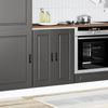 vidaXL Küchenunterschrank Porto Schwarz Holzwerkstoff 853918 Bild 3