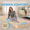 ELONEO Klappmatratze, Gästematratze, 3-teilige Faltmatratze, Schaumstoff extra dick (15cm), waschbar, Bandscheibenwürfel, klappbar, Faltbare Matratze, Erwachsene (Creme, 75 x 195 x 15 cm) Bild 2